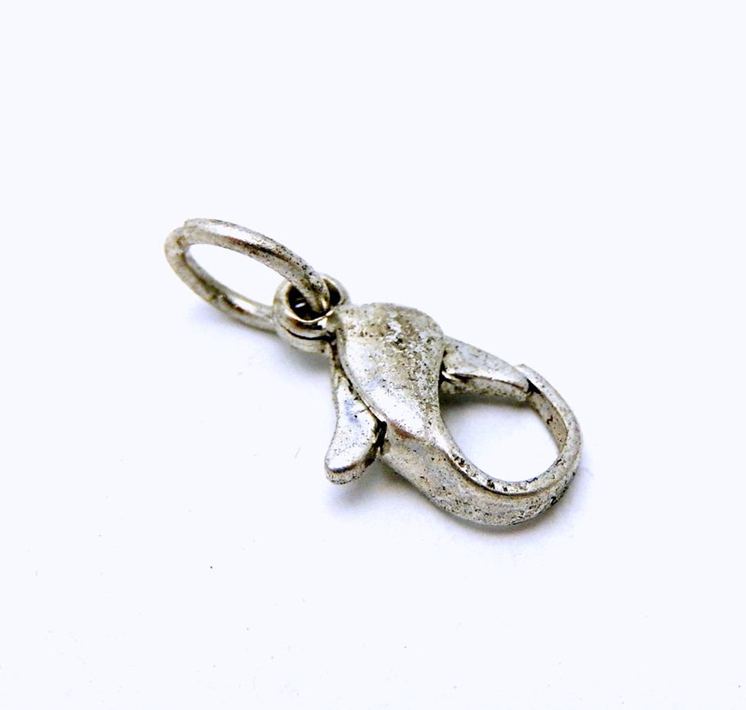 10 Pcs Lobster Clasp With Jumpring Antique Silver Toned - Etsy