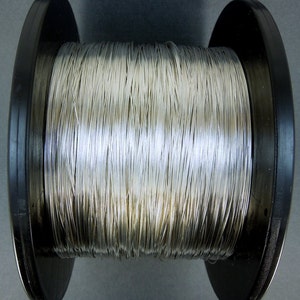 Sterling Silver Wire-- 26 GA Sterling Silver Round Half Hard Wire-- PER FOOT