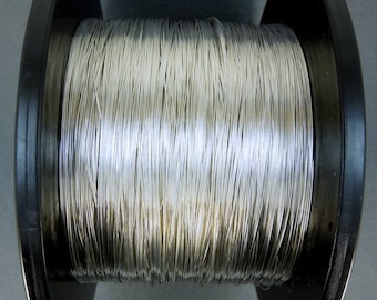 5 ft Sterling Silver Wire-- 20 GA Sterling Silver Round Half Hard Wire-- PER 5 FEET