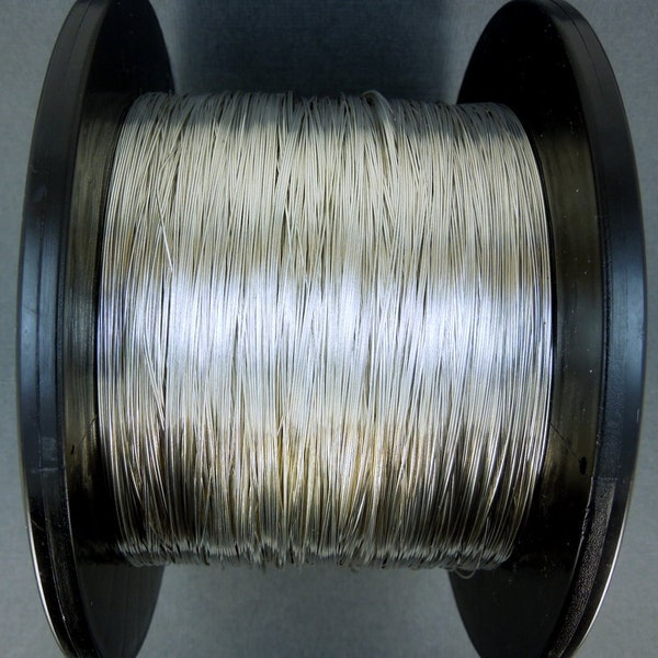 20 feet Sterling Silver Wire-- 26 GA Sterling Silver Round Half Hard Wire-- PER 20 FEET Buy in BuLk and SaVe