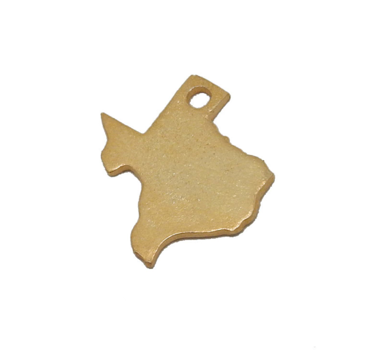 Texas State Cast in Gold Over Sterling Silver Cast Charm Etsy