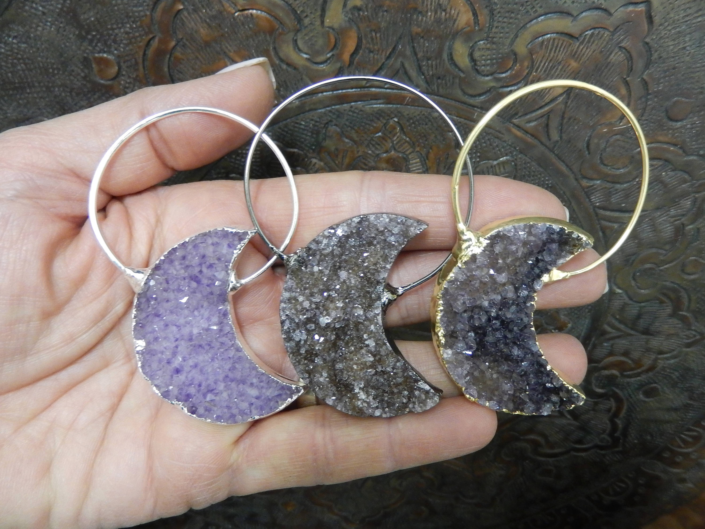 Druzy moon best sale