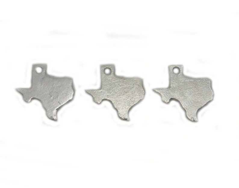 Texas State Cast in Sterling Silver Cast Charm S95B115 Etsy