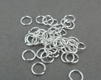 Biegeringe Offen Sterling Silber (.030) 5mm - 100 Biegeringe