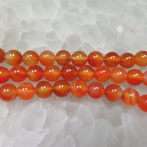 Lichtoranje kralen -- Oranje gladde kralen - (S11B22-03)