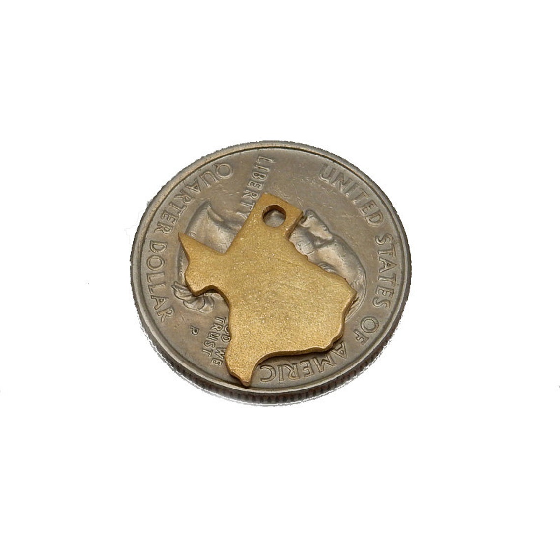 Texas State Cast in Gold Over Sterling Silver Cast Charm Etsy