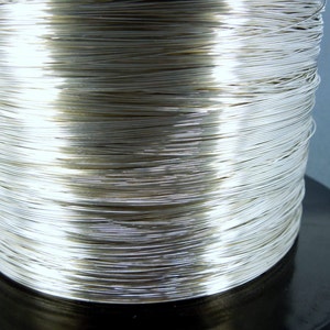 10 ft Sterling Silver Wire 20 GA Sterling Silver Round Half Hard Wire PER 10 FEET image 2