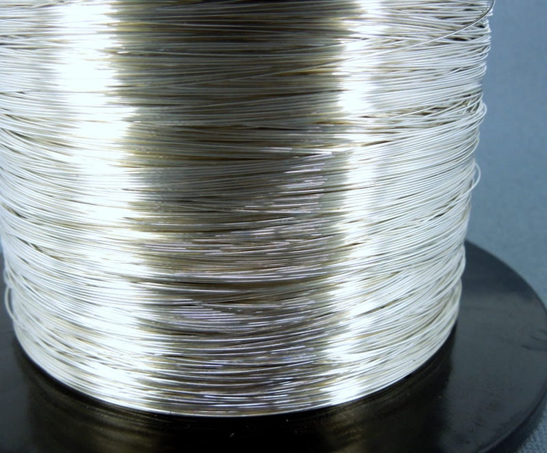 10 ft Sterling Silver Wire 20 GA Sterling Silver Round Half Hard Wire PER 10 FEET image 2
