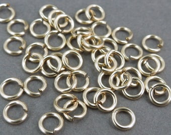 25 Jump Rings Open 20 GA Gold Fill 5mm --- 25pcs jumprings