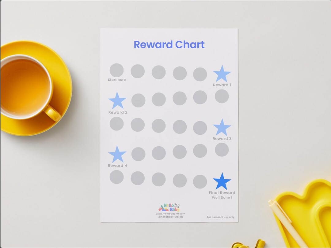 Toddler Reward Chart Printable | Positive Behaviour Chart for Kids ...