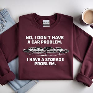 No I Don't Have a car Problem I Have a Storage Problem Sweatshirt