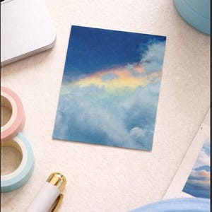 Rainbow Clouds Vinyl Sticker | Vancouver Island Photography Art