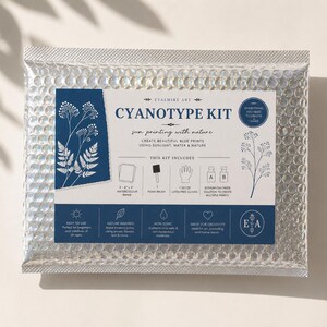 Cyanotype Sun Print Kit, Nature Art Activity for Beginners (Screen-Free)