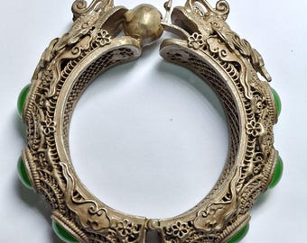 56,66 mm jade armband donkergroen klasse A jadeiet MB90KL5 BiColor - België