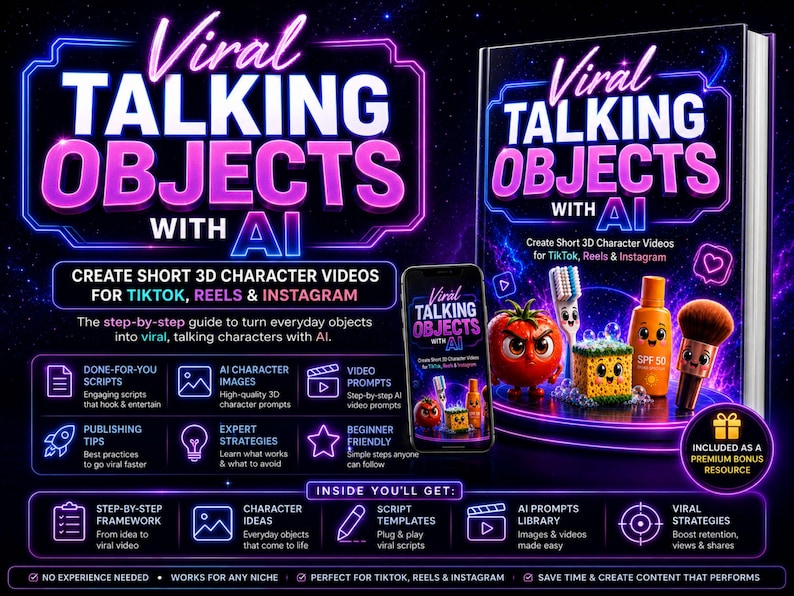 1000+ skeleton videos bonus for TikTok Reels, Shorts, and faceless social media content.