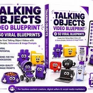 3000+ AI talking objects video bundle for faceless TikTok Reels and YouTube Shorts content.