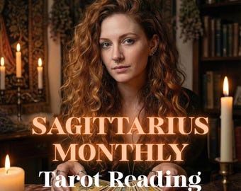 Lectura mensual de tarot para Sagitario / Guía zodiacal para el mes / Digital