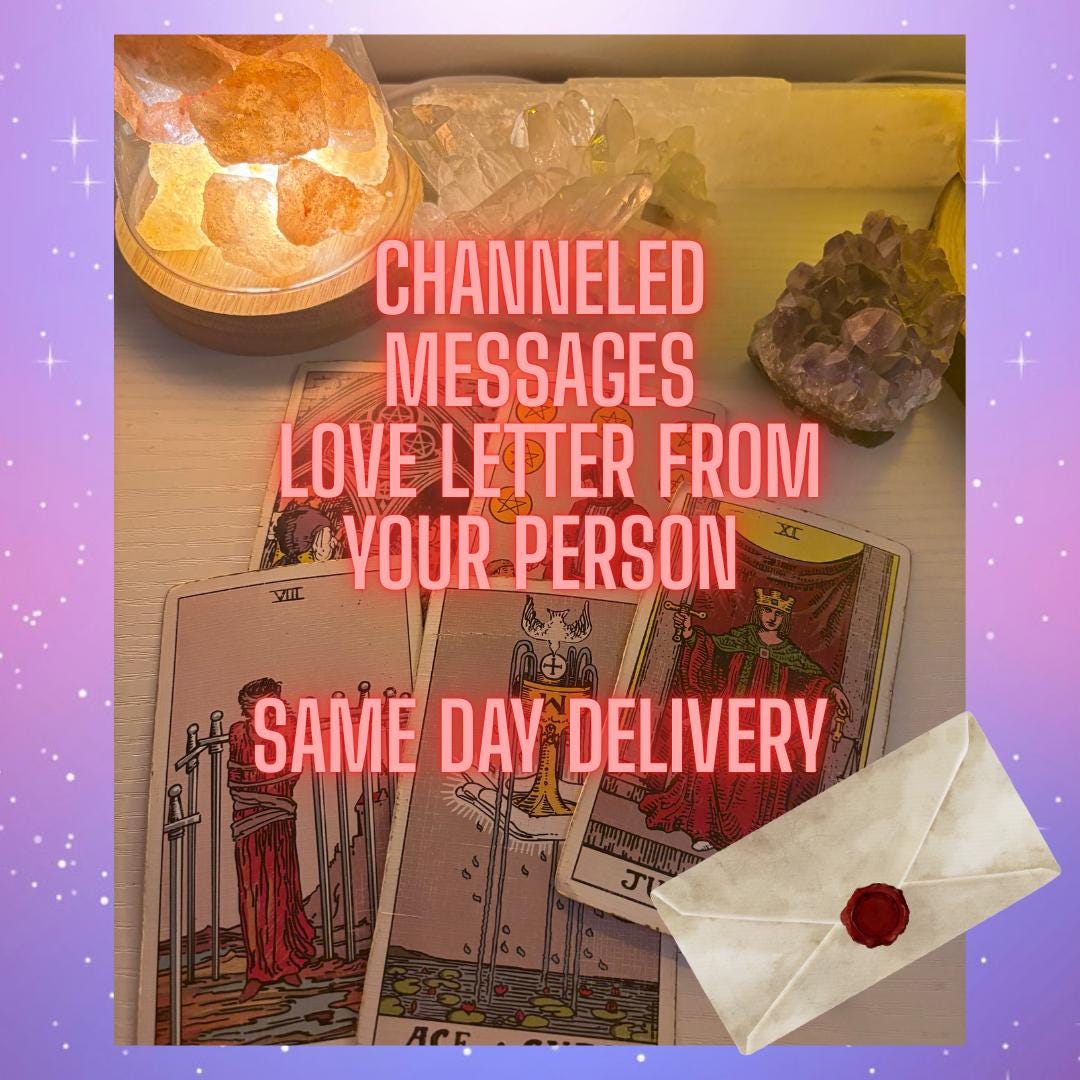 Psychic Tarot Channeled Messages Love Letter From Your Person Detailed ...