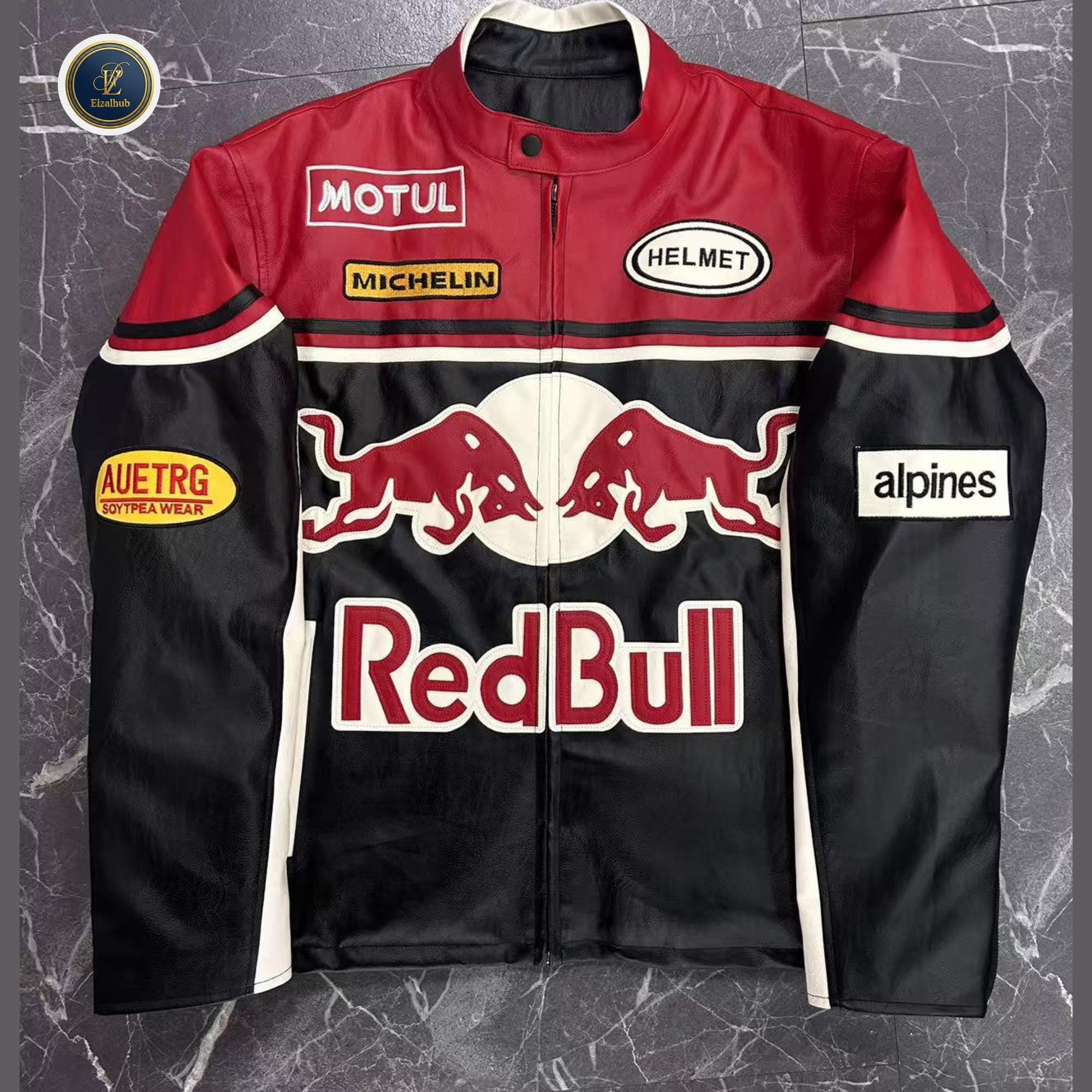 Red bull leather racing jacket - Etsy 日本
