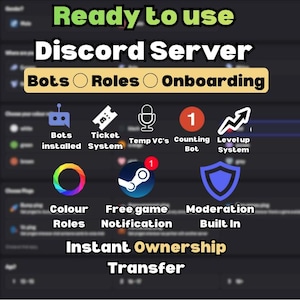 Komplett Discord-serverinstallation | Enkel och tydlig community-Discord