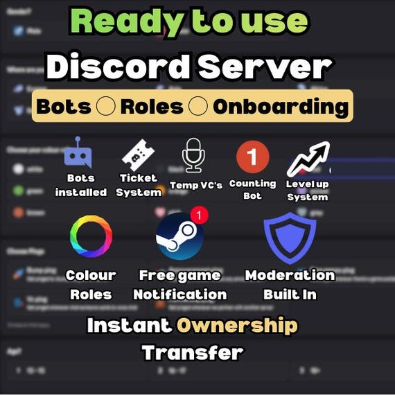 Complete Discord Server Fully Setup  | Simple, Clean Community Discord