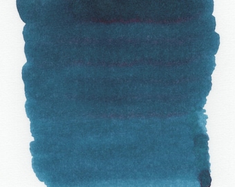 Tinta para pluma estilográfica Studio Deepwater Petrol – Azul verdoso intenso (frasco de 30 ml) / Inkforge