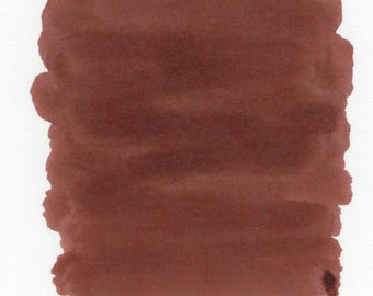 Tinta para pluma estilográfica Document Rustic Brown – Resistente a la decoloración y al agua, color marrón tierra (frasco de 30 ml) / Inkforge