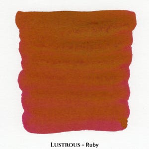 Inkforge Lustrous Ruby - Red w/ Gold Sheen Fountain Pen Ink | 30ml