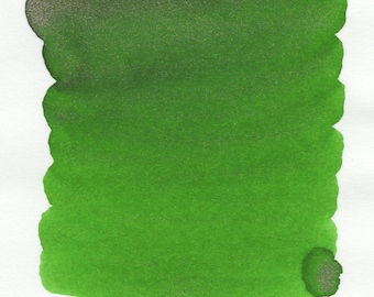 Tinta para pluma estilográfica Radiant Spring Meadow – Verde vibrante brillante (frasco de 30 ml) / Inkforge