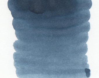 Tinta clásica para pluma estilográfica color pizarra – Tinta gris azulada intensa para uso diario (frasco de 60 ml) / Inkforge
