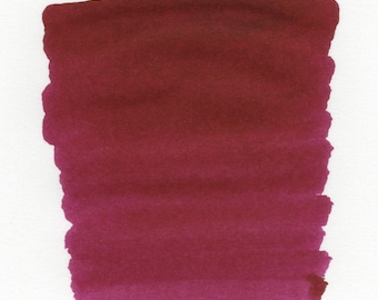 Tinta clásica para pluma estilográfica Bordeaux – Tinta de escritura diaria color rojo vino (frasco de 60 ml) / Inkforge