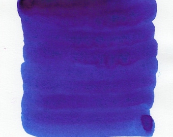 Tinta para pluma estilográfica Zafiro Brillante – Azul intenso con brillo magenta (frasco de 30 ml) / Inkforge