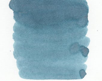 Tinta para pluma estilográfica Radiant Boreal Lights – Verde azulado hielo brillante (frasco de 30 ml) / Inkforge
