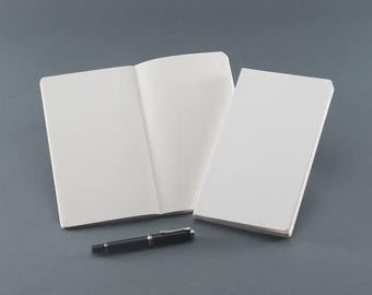 Cuaderno delgado CIRO Style A5 - Rayado blanco de 7 mm - Papel Graphilo apto para pluma estilográfica - Fabricado en Japón