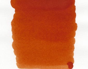 Tinta para pluma estilográfica Studio Ember Orange – Naranja cálido y brillante (frasco de 30 ml) / Inkforge