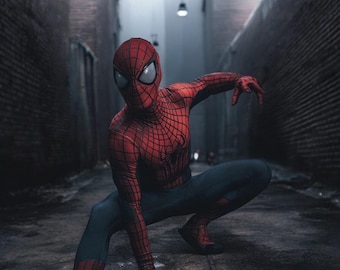 Spider Suit Bodysuit | Full Body Cosplay Suit | Stretch Spandex Comic Style Costume | Unisex