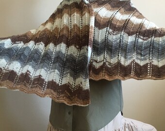 Knit Lace Shawl Wrap, Usa Seller