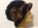 Black Cloche Hat With Fall Brim, USA Seller 