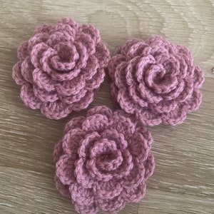 Crocheted Rose Flower Brooch, Crocheted Brooch, Usa Seller image 9