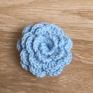 Crocheted Rose Flower Brooch, Crocheted Brooch, Usa Seller image 5