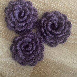 Crocheted Rose Flower Brooch, Crocheted Brooch, Usa Seller image 7