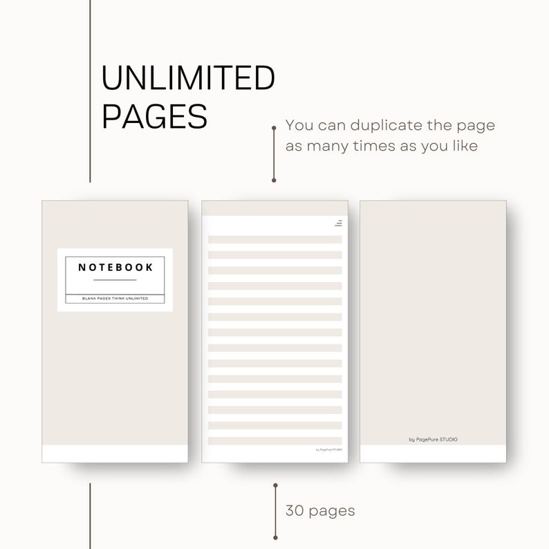 Notebook for Remarkable Pro Move, Minimalist Design, Remarkable Move ...