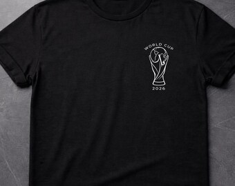 Minimalist World Cup 2026 Unisex Shirts for Adults & Kids |  Soccer Watch Party, Fan Shirt in 20+ Colors