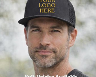 Gorra trucker con logo personalizado / 5 paneles, cierre ajustable de plástico para logotipos de empresas, eventos y gorras de equipo.