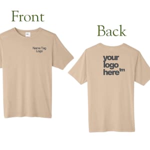 Premium Custom Dry-Fit Logo Performance Shirt | Moisture-Wicking Athletic Tee for Labor-Intensive, active Jobs+Activities, Outdoor & Hiking image 4