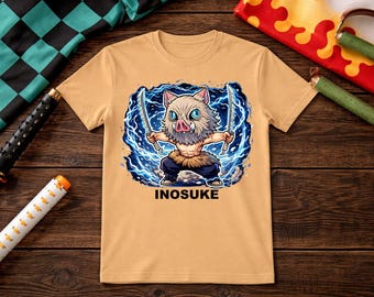Demon Anime Shirt | Kamado Tanjiro, Nezuko, Zenitsu, Inosuke & more Demon-Inspired Slayer Characters, Kimetu No Yaiba Tee, Anime Fan Hoodie