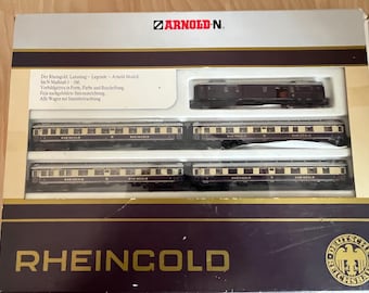 Rheingold N scale 1/160 Arnold rapido replica with interior lights