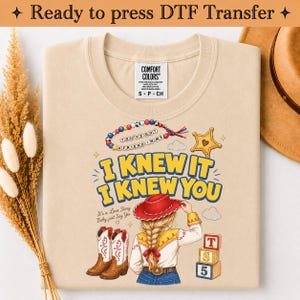 Toy Story 5-låten Jag visste det, jag visste dig DTF-överföringstryck, TS-inspirerad tryckklar, vänskapsöverföring, Toy Story-låt, bild 2