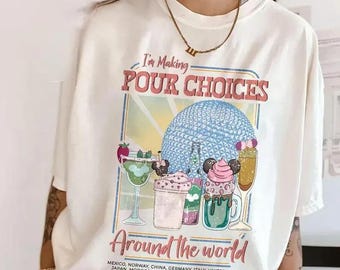 Estou fazendo escolhas incríveis ao redor do mundo. DTF Transfer, Main Street Park DTF, Viagem à Disneyworld DTF, Casal Disney DTF, Combinação de Família DTF