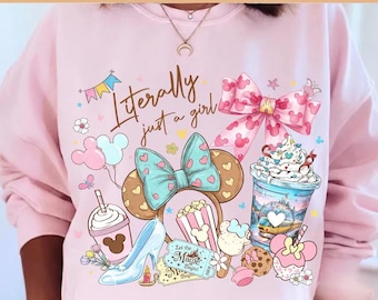 Literally Just a Girl Dtf Transfer, Disney Coquette Bow Dtf, Disneyland Girls Trip Dtf, Mickey Minnie Ears Ready To Press, Magic Kingdom Dtf